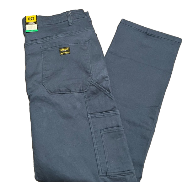Caterpillar Jeans Cat Catapillar Mens Workwear Carpenter Blue Denim